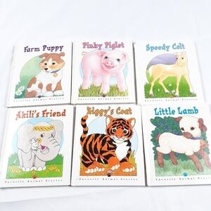Set of 6 Favorite Animal Stories Hardcover Books